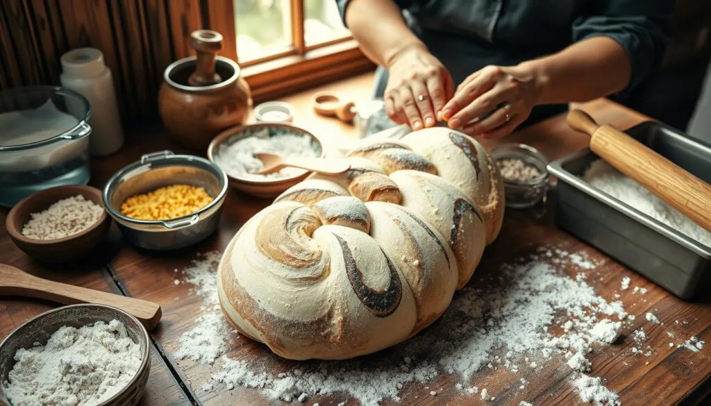 Marble Rye Bread Preparation Marble Rye Bread Preparation